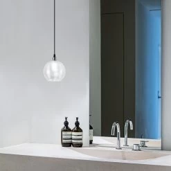 Tatum Chandelier | Capuchon En Verre | 15x15 Cm | Hauteur Réglable