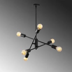 Tatum Chandelier | Noir | Corps En Métal | 55x55cm | IP20 -Magasin De Meubles 584TTM1226 20 205 cb87