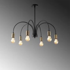 Lustre Tatum | Corps En Fer | 68x68cm | Noir -Magasin De Meubles 584TTM1260 20 205 1446
