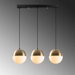 Tatum Chandelier | Blanc Vintage | Métal Et Verre | 70x20cm -Magasin De Meubles 584TTM1353 20 205 f543