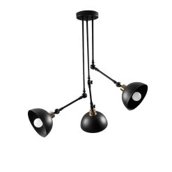 Tatum Chandelier | Corps En Métal Noir | 90x90 Cm | IP20 -Magasin De Meubles 584TTM1439 20 204 2436