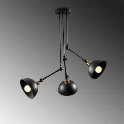 Tatum Chandelier | Corps En Métal Noir | 90x90 Cm | IP20 -Magasin De Meubles 584TTM1439 20 205 dfac