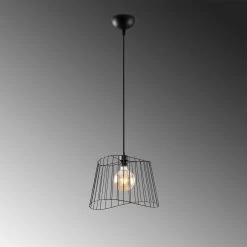 Lustre Tatum" - Hauteur Réglable - Corps En Métal - Noir -Magasin De Meubles 584TTM1459 20 205 c191