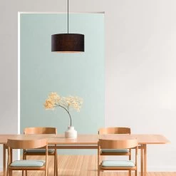 Lustre Tatum" - Corps En Métal - Capuchon En Tissu - Noir