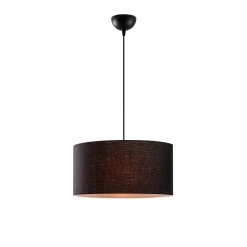 Lustre Tatum" - Corps En Métal - Capuchon En Tissu - Noir -Magasin De Meubles 584TTM1479 20 202 90d2