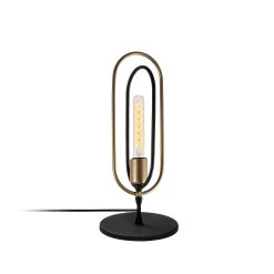 Tatum" Lampe De Table | Métal Noir Or | 15x15 Cm | 38 Cm Hauteur -Magasin De Meubles 584TTM1701 20 202 aeaf