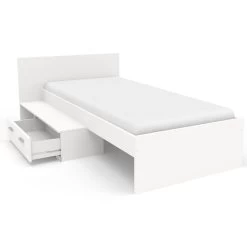 Lit Pour Enfant Gemma Avec Tiroir - Blanc -Magasin De Meubles 5a5498becf8aa pa1350l2ti image 2 1515493566 1350L2TI pers ouvert d6ea