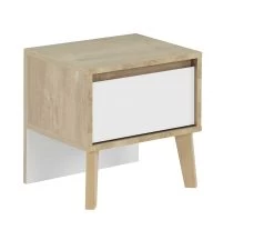 Table De Chevet Lina 1 Tiroir - Blanc