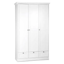 Armoire Landwood 120cm Avec 3 Portes - Blanc