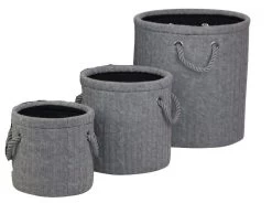 Jeu De 3 Paniers De Rangement Knits - Petit