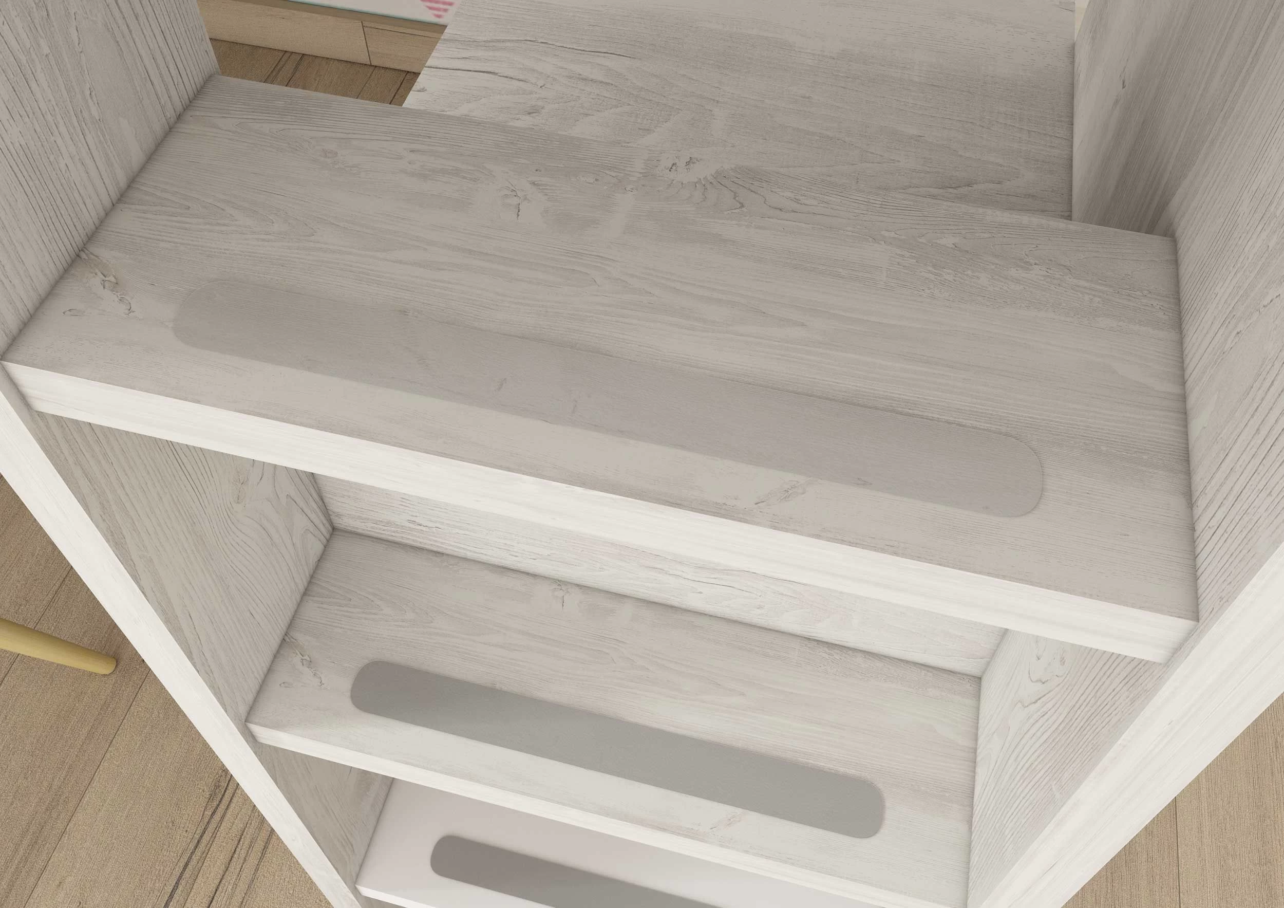 Lit Combiné Beau 90x200 Avec Bureau - Vieux Rose 6 Lit Combiné Beau 90x200 Avec Bureau - Vieux Rose – Image 6