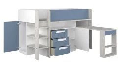 Lit Combiné Beau 90x200 Avec Bureau - Bleu Foncé -Magasin De Meubles 6018 150 da46