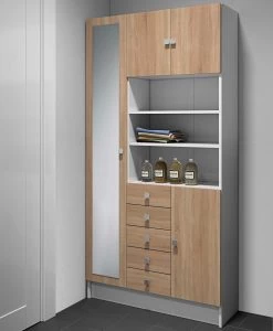 Colonne Variety - Blanc/chêne