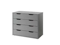 Lit Mi-hauteur Charlotte Avec Bureau, Chiffonnier Et étagère - Gris -Magasin De Meubles 607f11941d8a9e6b6cea151e90fb7a74dfead835 PIHSKS17 INF 0765