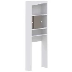 Meuble Pour Machine à Laver Willa - Blanc/taupe -Magasin De Meubles 6090A2191A17 Wave white and taupe 4 17b6