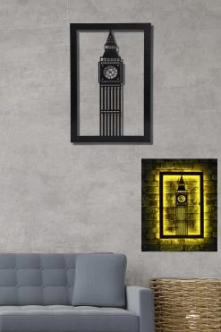 Eclairage LED Firewood | Base Noire | 60 LEDs/m | Cordon De 375cm | Taille 60x31cm | Jaune