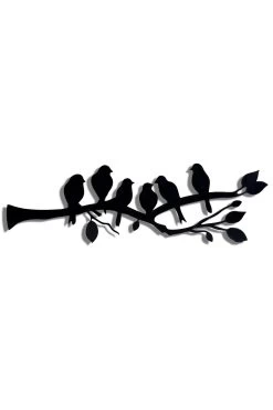 Bois De Chauffage" Éclairage LED Noir | 60 LEDs/m | 25x75cm | Jaune -Magasin De Meubles 692FRW1114 20 204 cce0