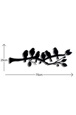 Bois De Chauffage" Éclairage LED Noir | 60 LEDs/m | 25x75cm | Jaune -Magasin De Meubles 692FRW1114 20 205 a8d1