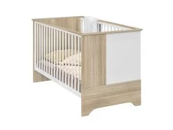Lit Bébé Binno 70x140 Avec 2 Pans De Lit - Chêne/blanc -Magasin De Meubles 6 SACHA CP0K MP3K 06 1P3K702 06 2233