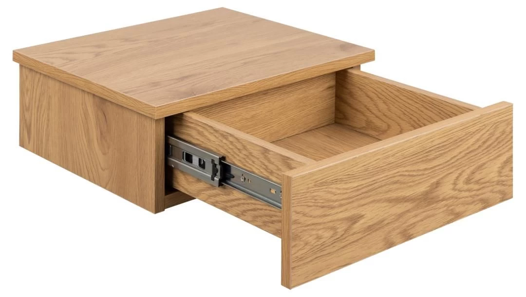 Table De Nuit Murale Avignon Avec Tiroir - Chêne Sauvage 4 Table De Nuit Murale Avignon Avec Tiroir - Chêne Sauvage – Image 4