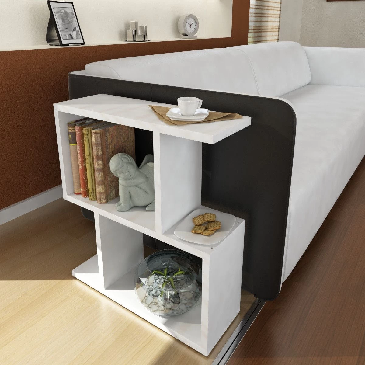 Table D'appoint Art | 50 X 55 Cm | Bois Mélaminé 1 Table D'appoint Art | 50 X 55 Cm | Bois Mélaminé