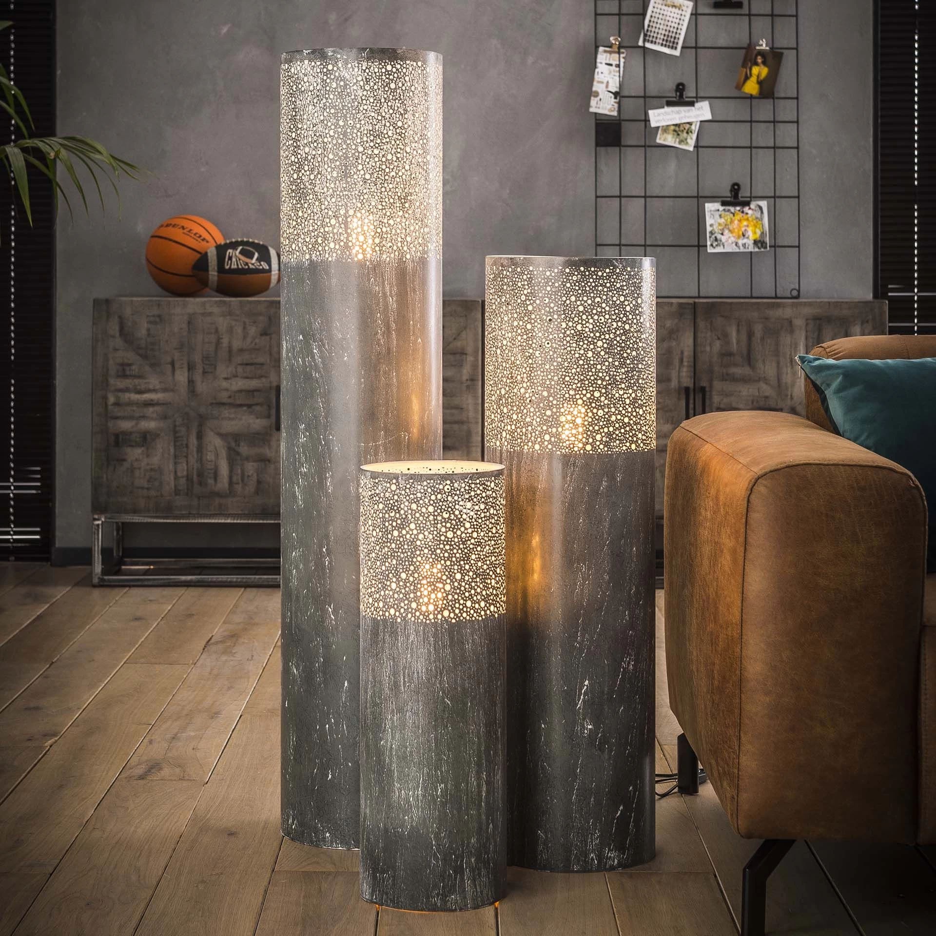 Lampadaire Sillo ø20cm Cilindre H60cm - Gris 4 Lampadaire Sillo ø20cm Cilindre H60cm - Gris – Image 4