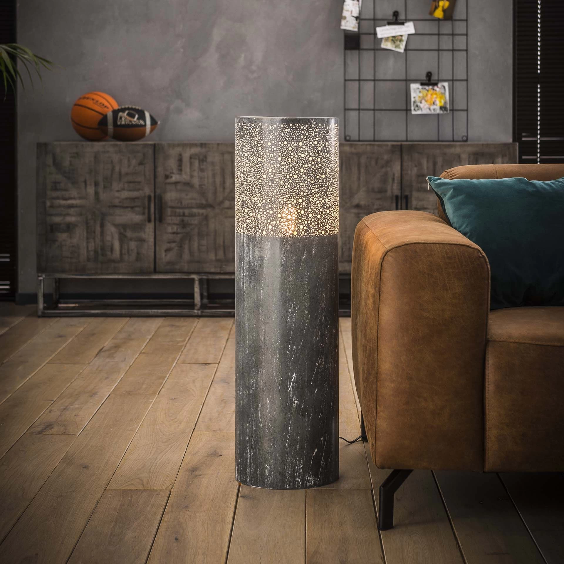 Lampadaire Sillo ø25cm Cilindre H90cm - Gris 1 Lampadaire Sillo ø25cm Cilindre H90cm - Gris