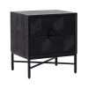 RICHMOND Commode Blax 2 Tiroirs - Noir