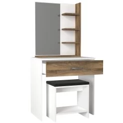 Furny Home Table De Maquillage | 100% Mélaminé | Miroir Inclus | Noyer Blanc 8 Furny Home Table De Maquillage | 100% Mélaminé | Miroir Inclus | Noyer Blanc -Magasin De Meubles 756FRN4301 20 205 3e34