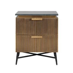 RICHMOND Table De Chevet Aarons 50,5cm 2 Tiroirs - Or 9 RICHMOND Table De Chevet Aarons 50,5cm 2 Tiroirs - Or -Magasin De Meubles 7572 5 fe9c