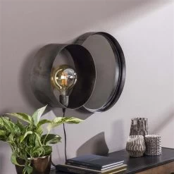 Lampe Murale Geri Avec Miroir - Argent Ancien -Magasin De Meubles 7867 29 2 28e1