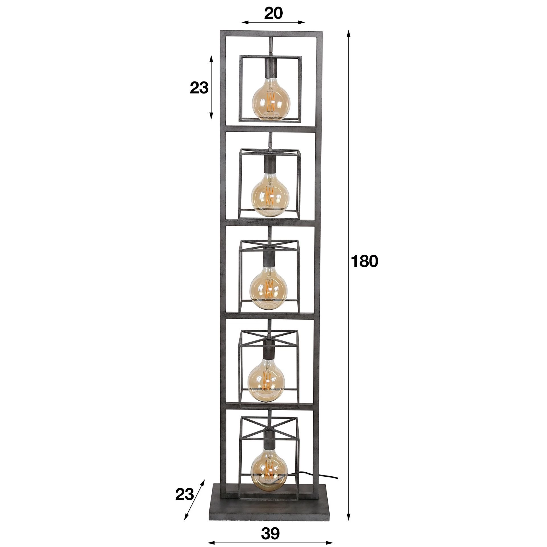 Lampadaire Vicky - Gris 5 Lampadaire Vicky - Gris – Image 5