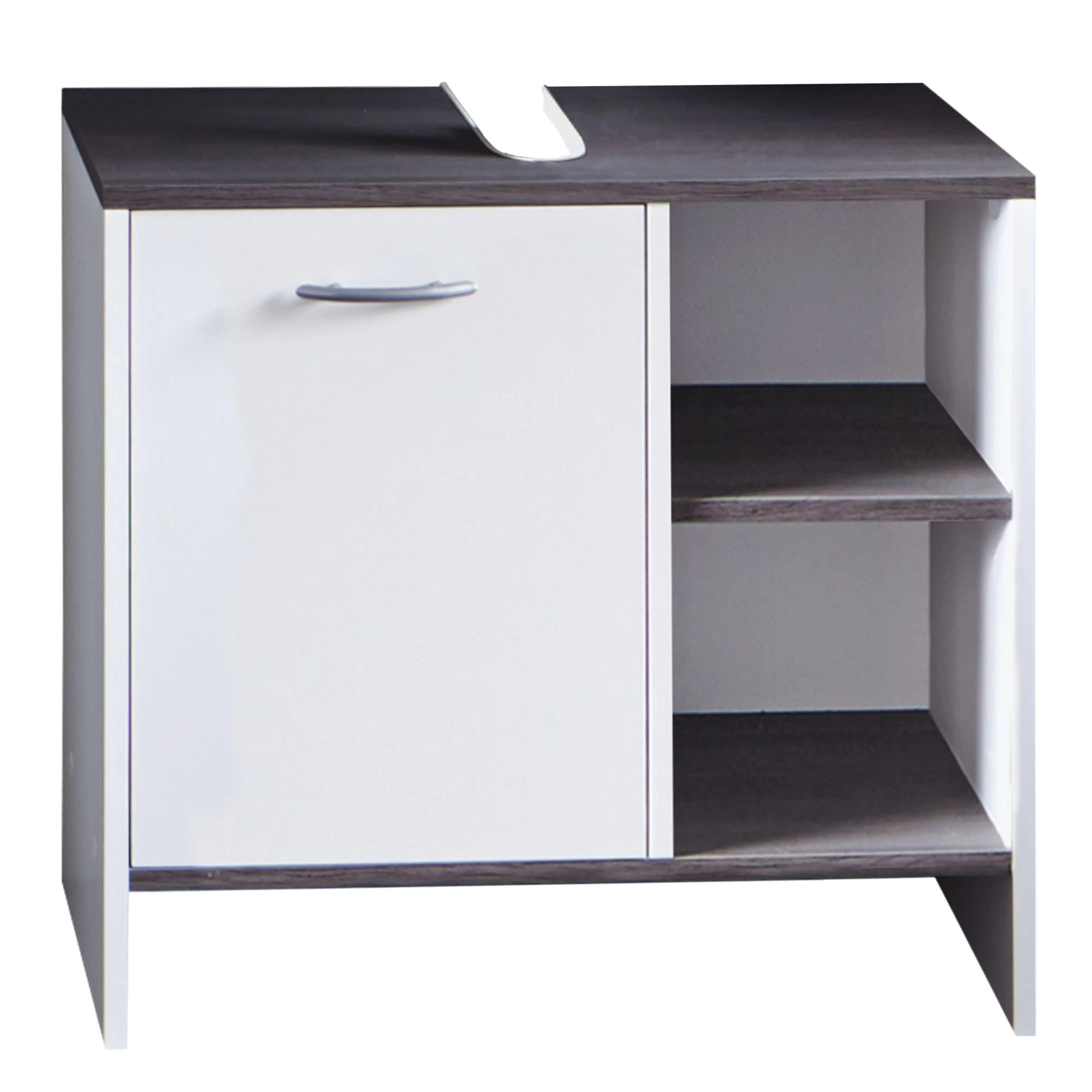 CaliforniaSanDiego Easy-Care Vanity Unit - White/Silver 2 CaliforniaSanDiego Easy-Care Vanity Unit - White/Silver – Image 2