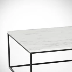 Table Basse élégante En Mélamine : Blanc/Noir -Magasin De Meubles 801CMY2853 20 204 b1be