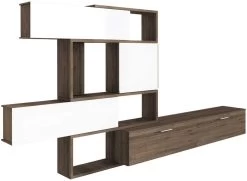 Meuble Tv Verena 230cm - Noyer/blanc -Magasin De Meubles 8025 101 cfd6