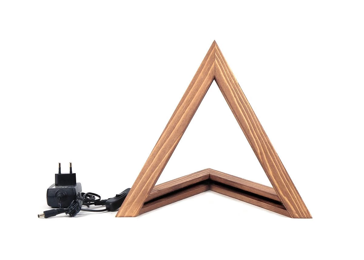 Lampe De Table Lustro - Bois D'épicéa Fait à La Main - éclairée Par LED - Marron 6 Lampe De Table Lustro - Bois D'épicéa Fait à La Main - éclairée Par LED - Marron – Image 6