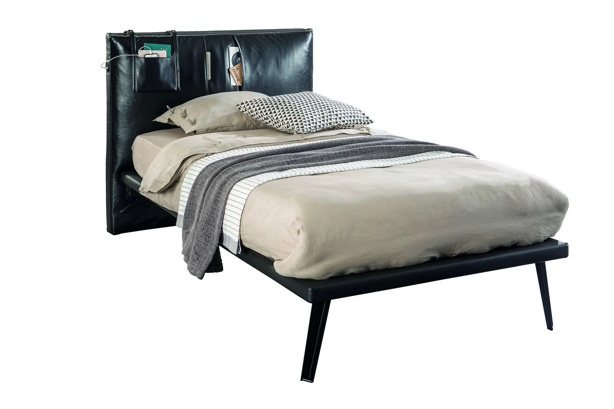 Lit Simple | 100% Mélaminé | Série Métal Foncé | Multicolore 3 Lit Simple | 100% Mélaminé | Série Métal Foncé | Multicolore – Image 3