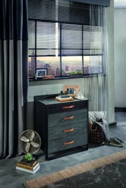 Commode | 5 Tiroirs | Mélaminé | 18mm D'épaisseur | Adapté Aux Bébés/enfants