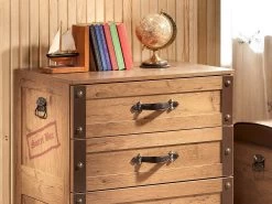 Commode | Epaisseur 18mm | 67x82x48 Cm | 4 Tiroirs | Fermeture Douce | Capacité 15kg | Sécurité Enfants | Multicolore -Magasin De Meubles 813CLK3416 2 cc4c