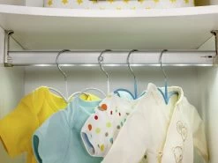 Armoire | 100% Mélaminé | 54cm De Profondeur | Rail Suspendu LED | Multicolore -Magasin De Meubles 813CLK3903 20 202 2130