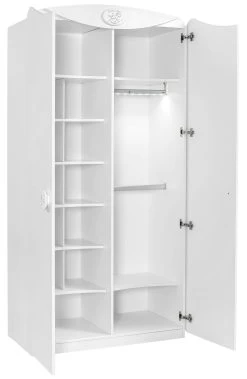 Armoire | 100% Mélaminé | 54cm De Profondeur | Rail Suspendu LED | Multicolore -Magasin De Meubles 813CLK3903 20 205 3309