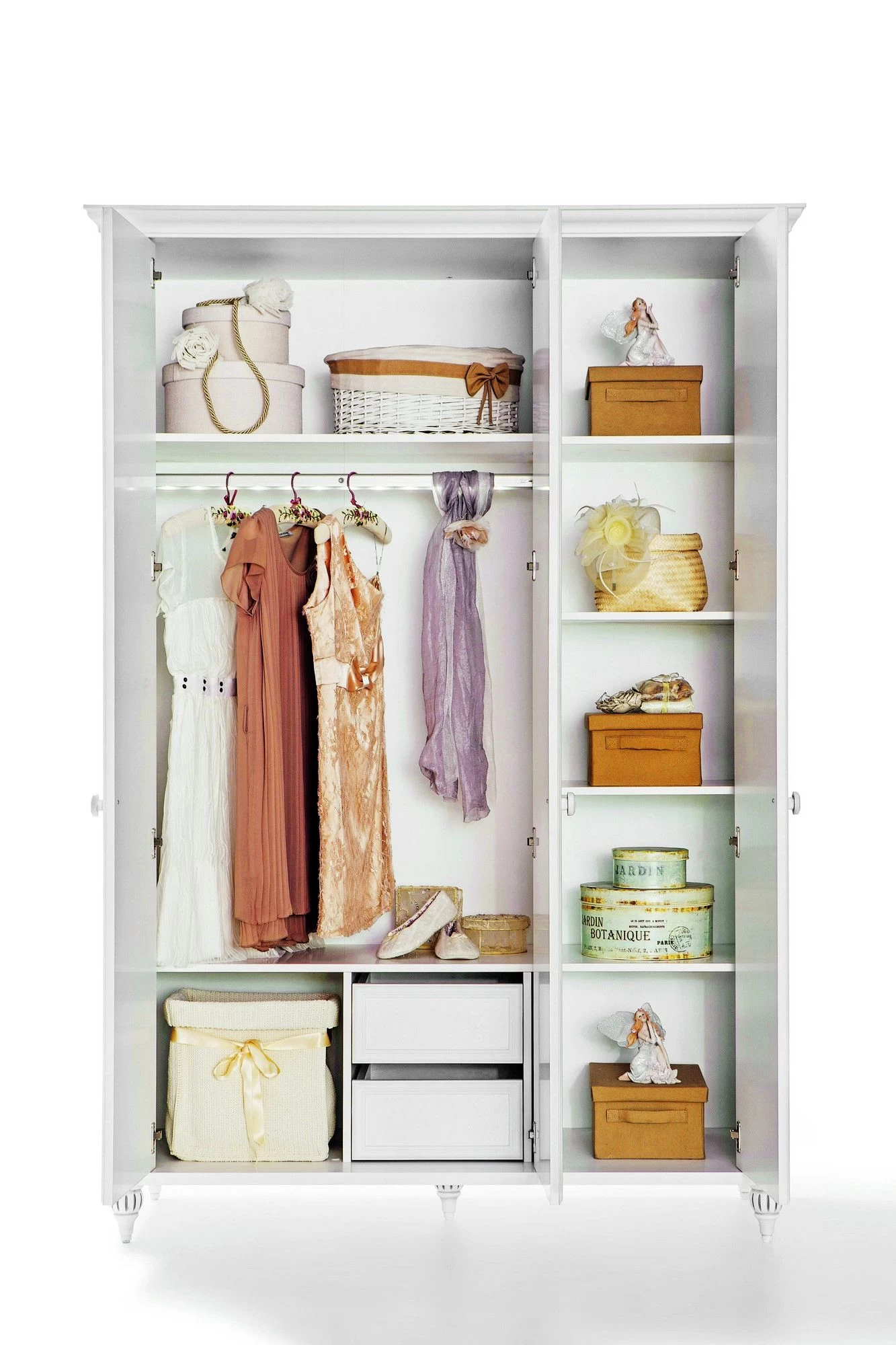 Armoire | 100% Panneau De Particules Mélaminé | Romantique Multicolore 3 Armoire | 100% Panneau De Particules Mélaminé | Romantique Multicolore – Image 3