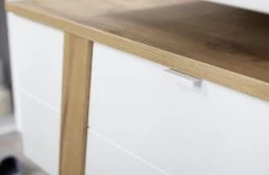 Meuble Sous-vasque Nove Mila 111cm 1 Porte Pliante - Blanc/chêne -Magasin De Meubles 8160 513 det griff a 3cb0