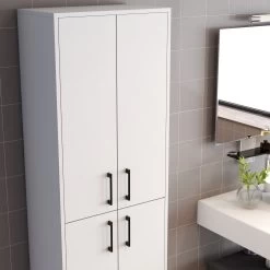 Woody Fashion Multi-Purpose Cabinet | 18mm Thick | White Metal Leg -Magasin De Meubles 845HCT3924 20 204 811a