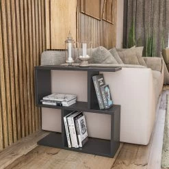 Table D'appoint | Epaisseur 18mm | 60x60x20 Cm | Anthracite