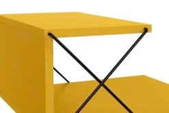 Table De Nuit En Mélaminé 18mm Avec Pieds En Hêtre | Jaune -Magasin De Meubles 854KLN3309 20 209 76f2