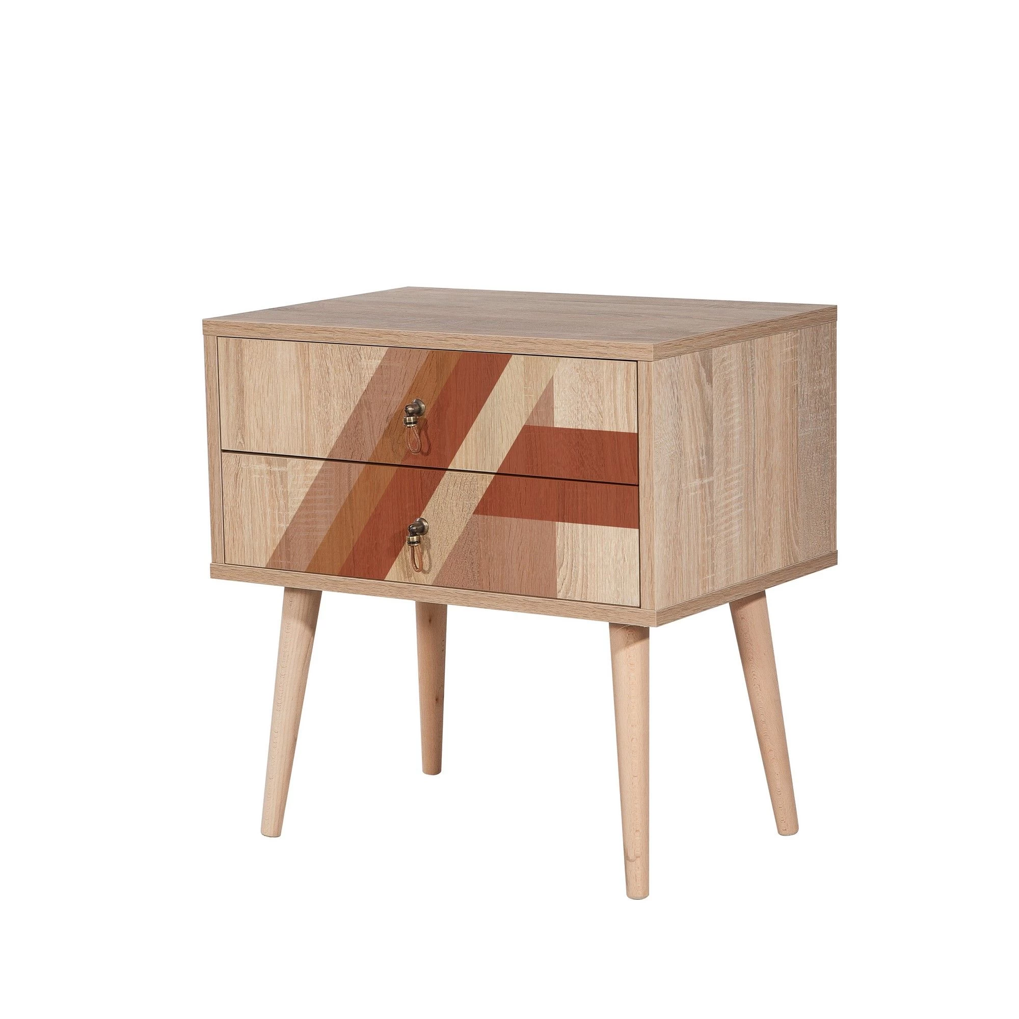 Table De Nuit Vella | Multicolore | Nombreuses étagères 5 Table De Nuit Vella | Multicolore | Nombreuses étagères – Image 5