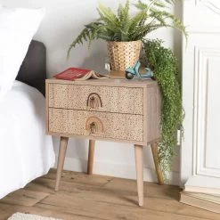 Table De Nuit Vella - 100% Mélamine | Impression UV | Multicolore -Magasin De Meubles 863SPH3528 20 202 206f