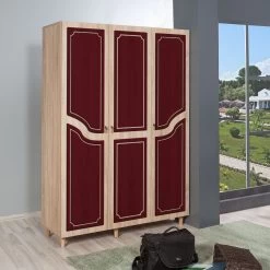 Armoire En Mélamine Vella | Chêne Sonoma | 135x192x52cm