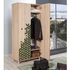 Armoire Vella | 100% Mélaminé | Pieds En Charme | Vernis UV | Chêne Sonoma -Magasin De Meubles 869VEL4230 20 204 ba80